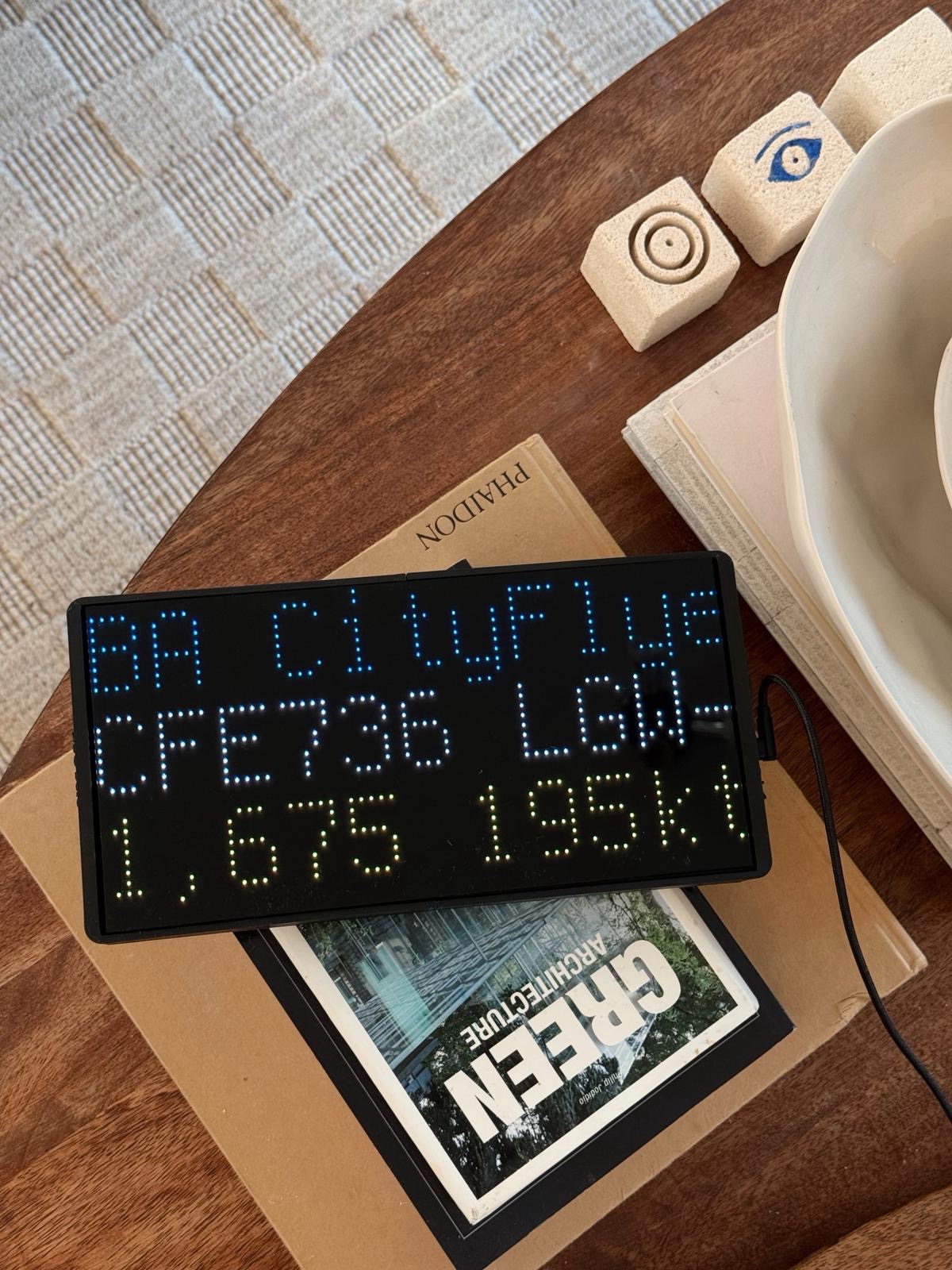 NearestPlane display showing British Airways flight