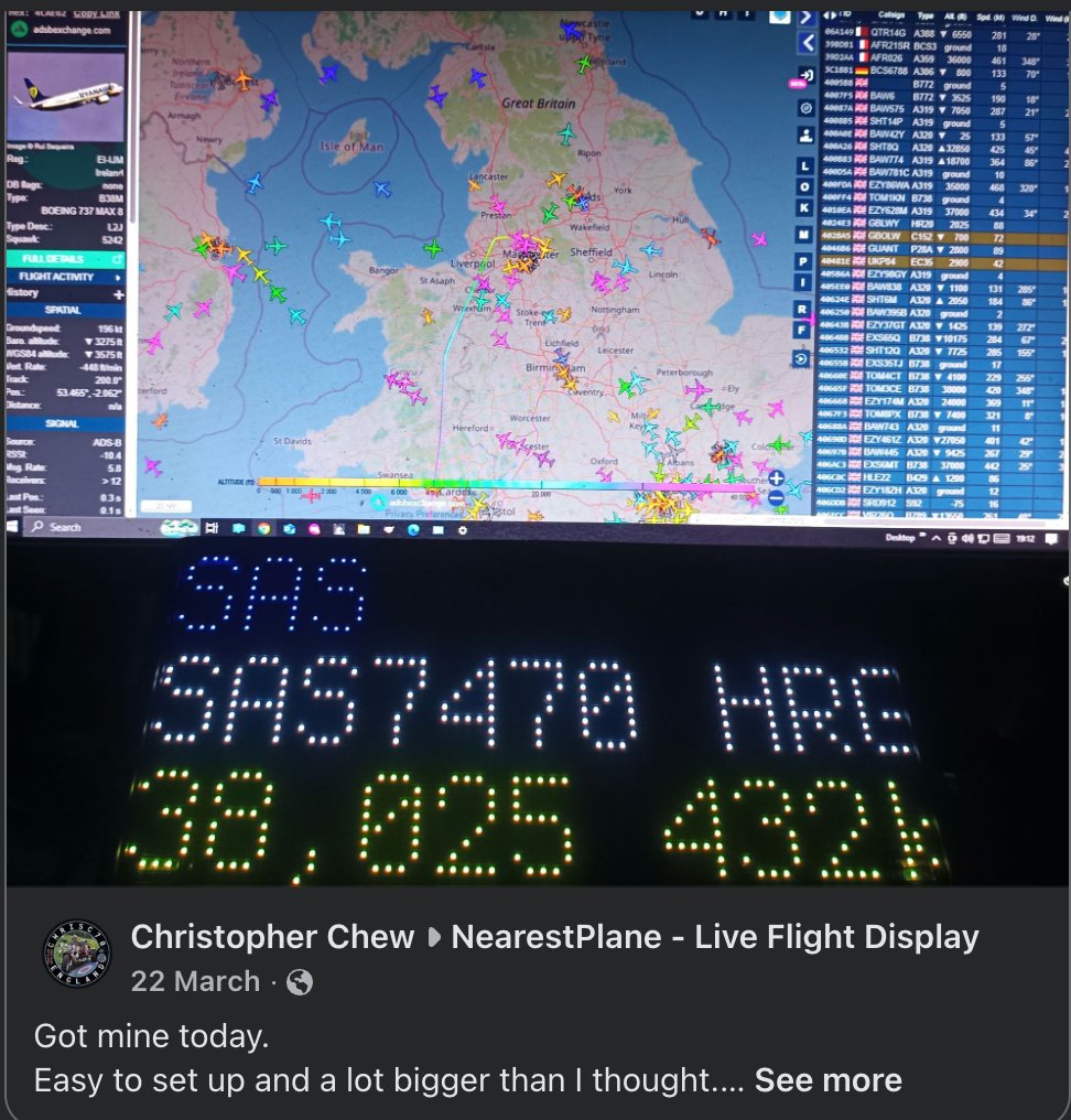 Facebook post from Christopher Chew: got mine today, easy to set up and a lot bigger than I thought