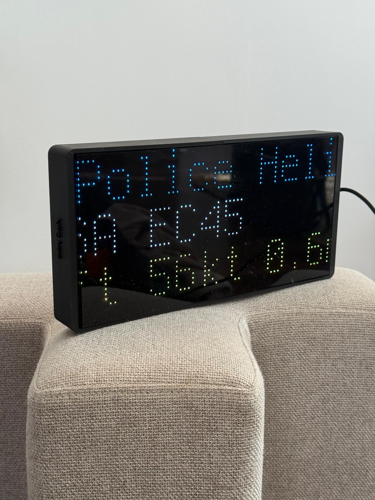 Police helicopter on NearestPlane display